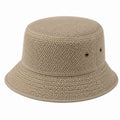 Chapeau bob taille unique en tissu mesh beige respirant style décontracté
