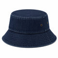 Chapeau bob taille unique en tissu aspect denim bleu marine décontracté