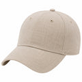Casquette de baseball taille unique en tissu beige style décontracté