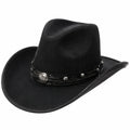 Chapeau cowboy taille unique noir en feutre style western